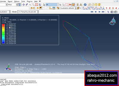 آموزش محاسبه ضریب اطمینان فریم دوچرخه در نرم افزار abaqus